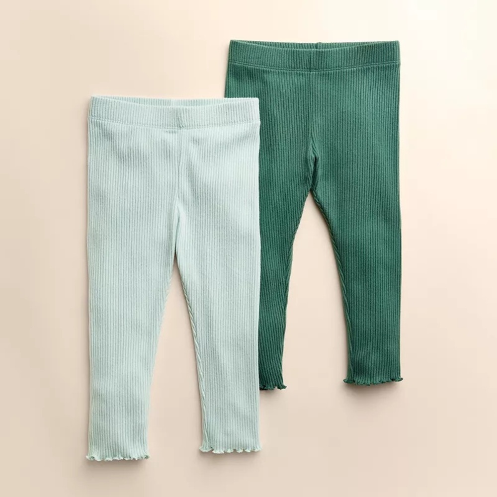 Little Co. by Lauren Conrad | 2-pack Lettuce Edge Leggings